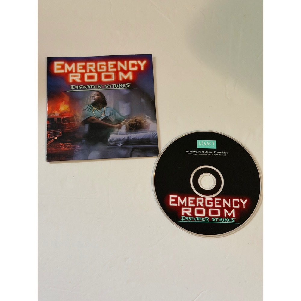 Emergency Room Disaster Strikes PC Mac Game 1999 Legacy Interactive CD-ROM